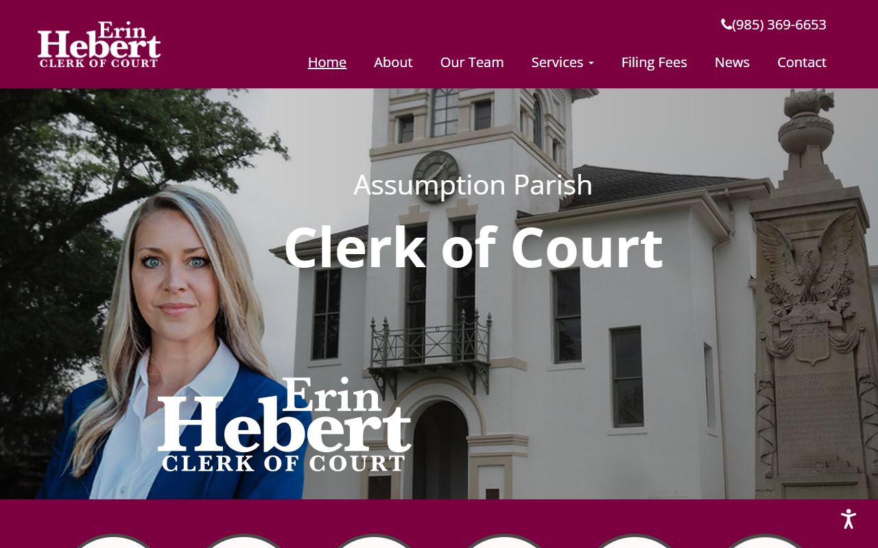 Assumption Parish Clerk of Court website