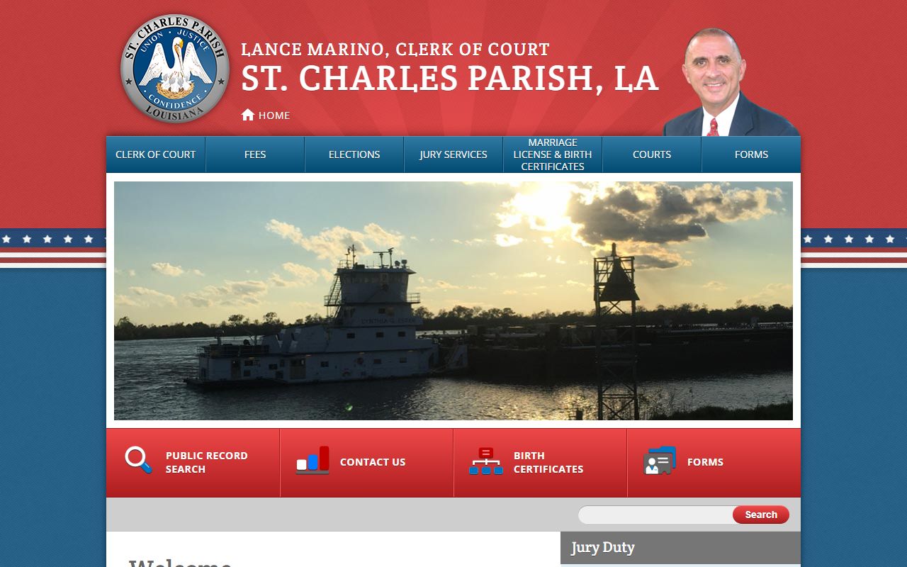 St. Charles Parish Clerk of Court website